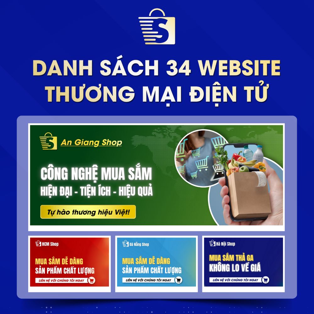 Danh Sách Website TMĐT Của 34 Tỉnh Thành Việt Nam